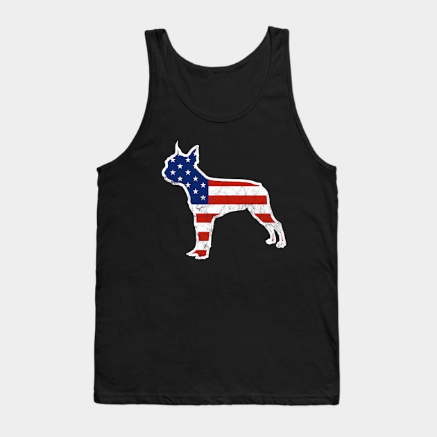 Boston Terrier Patriot Tank Top by Rumble Dog Tees